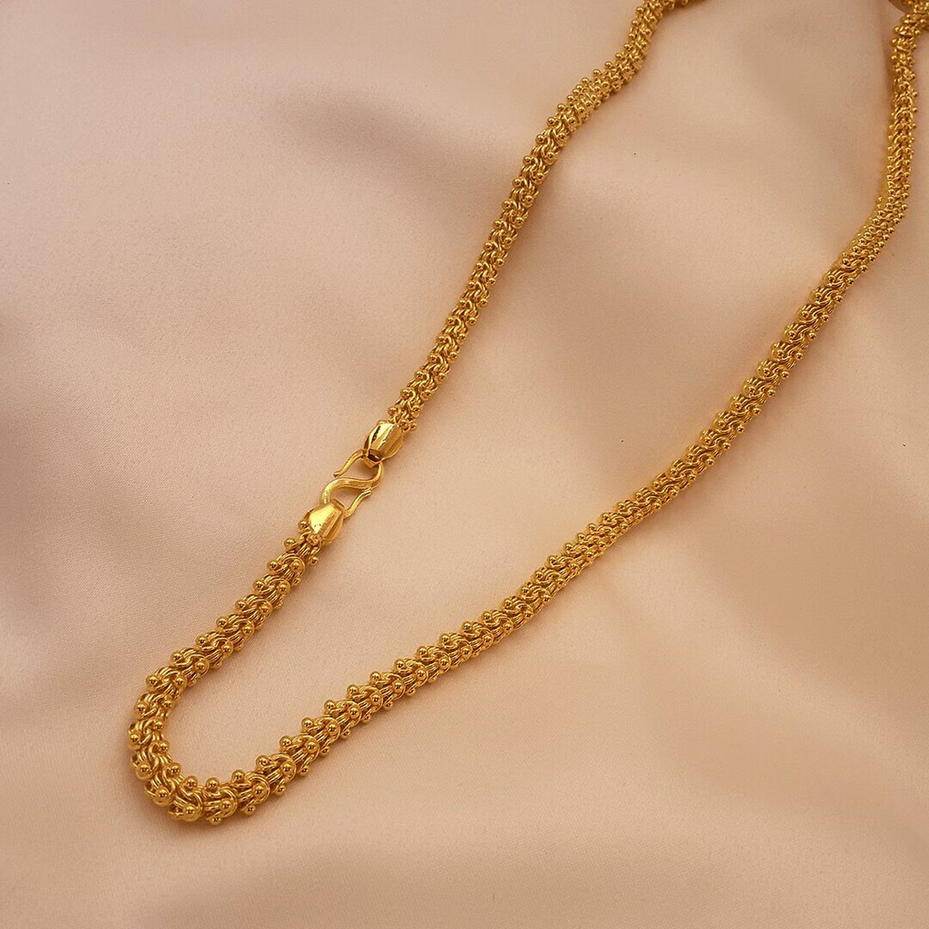 Artisanal Design Gold Plated Chain for Men - Style T220